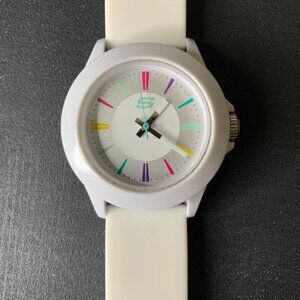 Skechers Women's Watch SR6080W Quartz Analog White Rubber Works